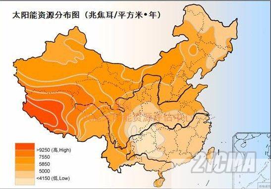Solar Energy Capacity throughout China