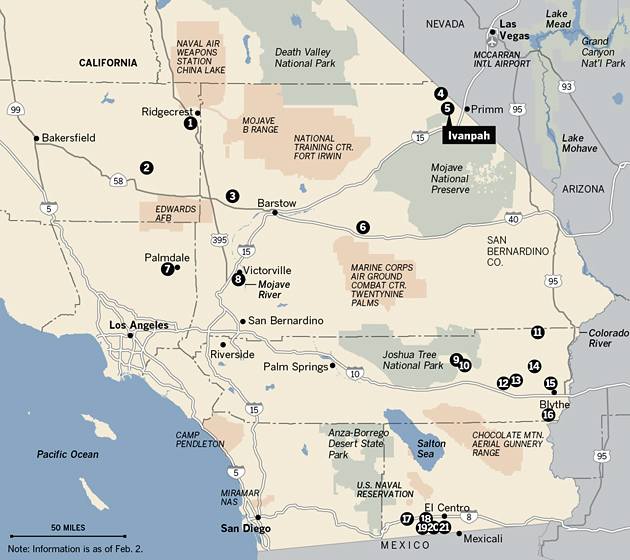 Proposed CA Solar Projects